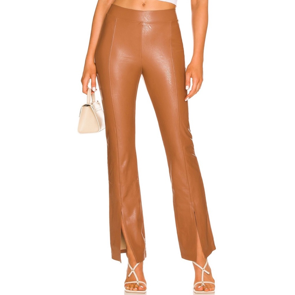 NWT Commando Faux Leather Split Front Pant. Size L.
